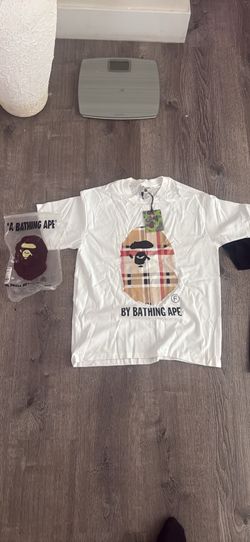 White burberrry Bape