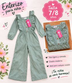 Enterizo para niña  size 7/8 $7