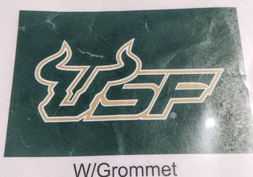 Brand New University of South Florida Bulls Silk Screened Flag USF 4'x6' Green
