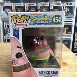 VAULTED Patrick Star Holiday Funko Pop #453 Christmas Tree Spongebob Squarepants