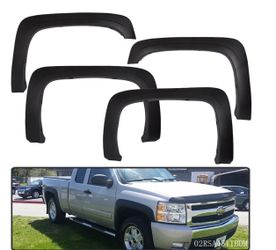 Set 4 Textured Fender Flares 2007-2013 Chevy Silverado 1500 2500 HD 3500HD OEM style