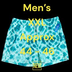 Men's Wave Zone XXL 2XL 44 - 46 Trunks Swim Swimwear Shorts Bottoms Stretch NWT