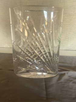 Hand Cut Crystal Vase