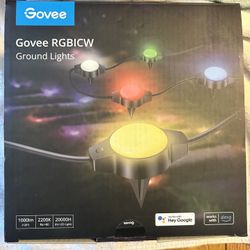 Govee ground lights for outdoor can sync its light effects RGBIC