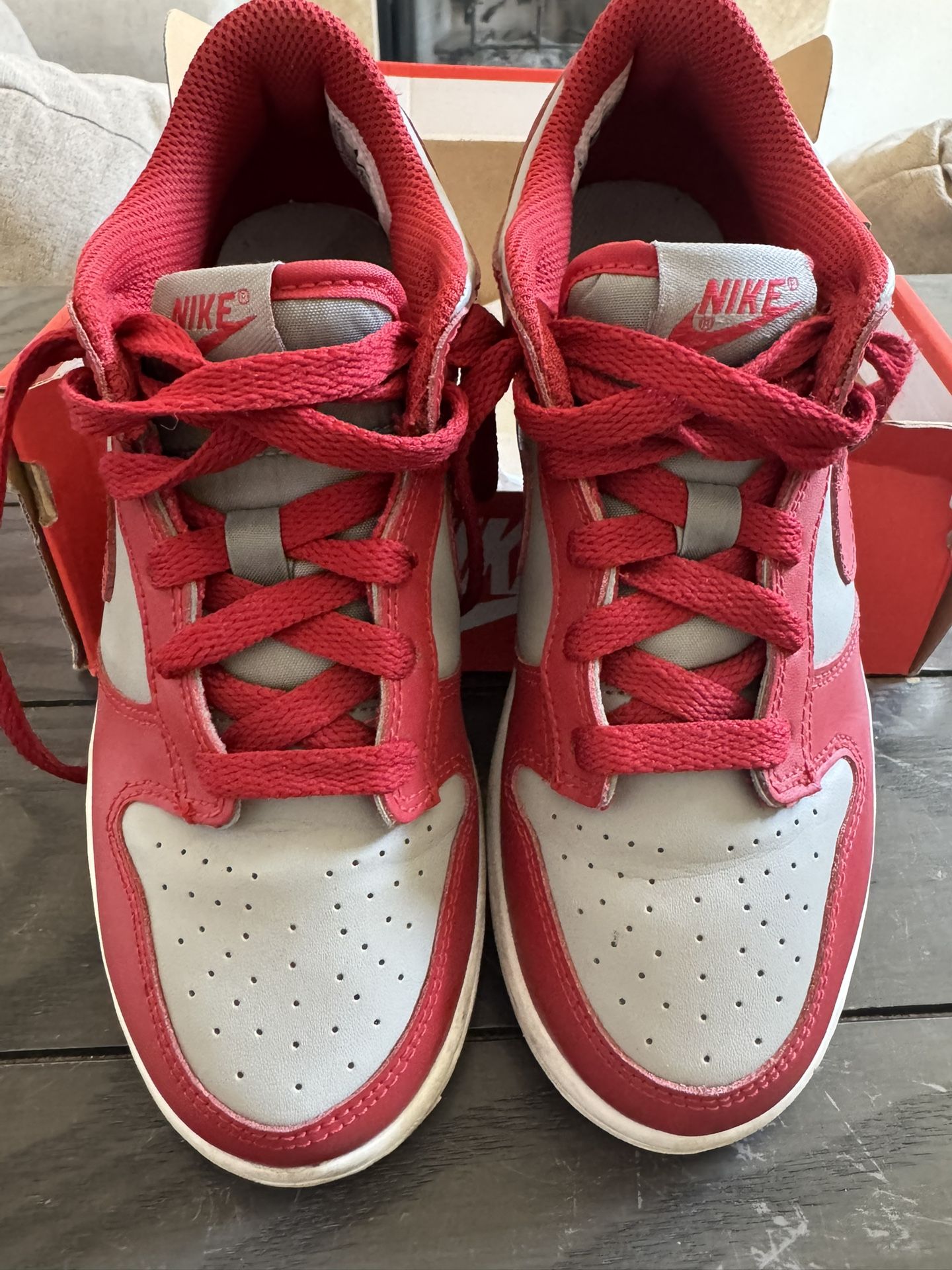 Nike Dunk Low Red/Gray 3Y