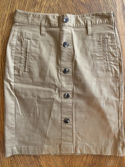 Old Navy Button Front Pencil Skirt - Camel Brown, Size 0