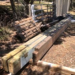 1 GLU-LAM & 1 Cedar Beam