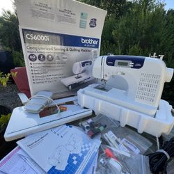 New Brother Sewing and Quilting Machine, CS6000i, 60 Built-in Stitches, LCD Display, Wide Table