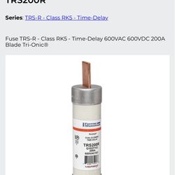 TRS200R - Ferraz Shawmut 200A 600VAC Class RK5 Time Delay Fuse