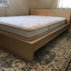 Malm Bed With Serta Perfect Sleeper Individual Performance Collection Mattress.