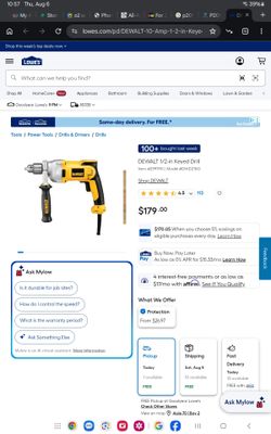 DEWALT 1/2-in Keyed Drill