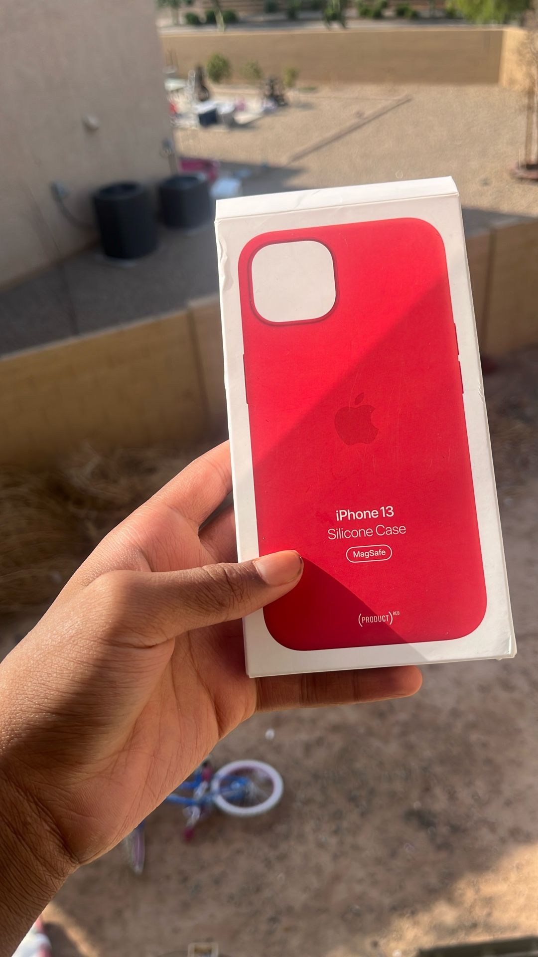 GENUINE NEVER USED PRODUCT RED APPLE CASE FOR IP 13