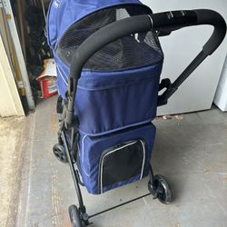 Double pet stroller
