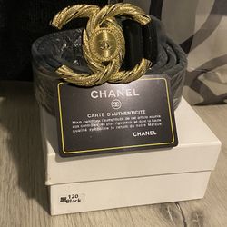 Gold Chanel Buckle Belt
