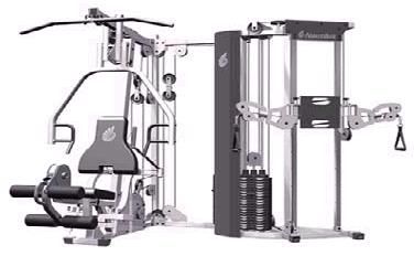 Nautilus NS700 double weights stack workout machine