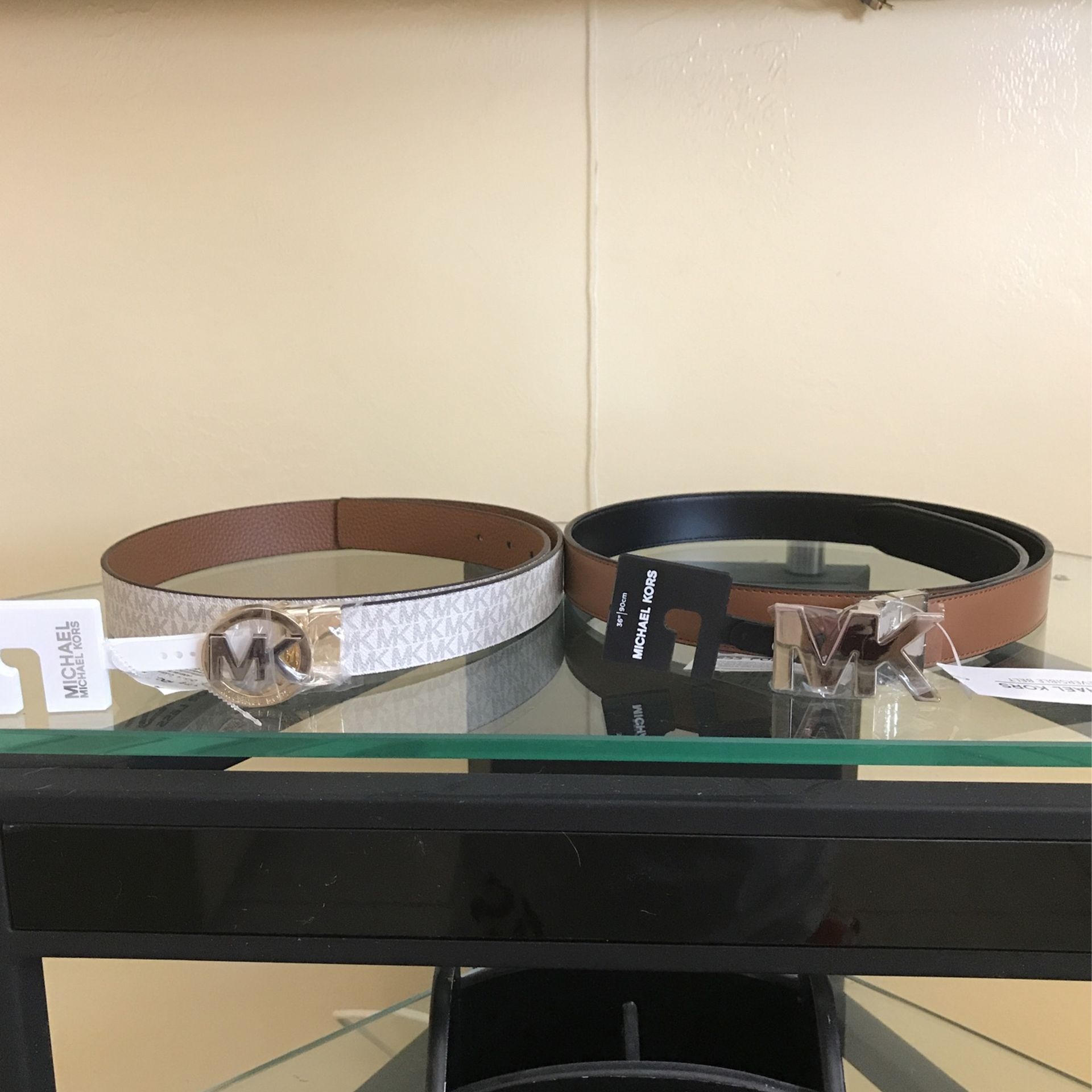 Michael Kors Women and Mens reversible belts