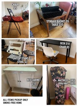 Moving Sale – Furniture & Household Items – $0–$15