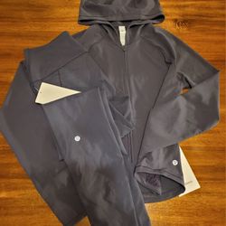 Women's Lululemon "Wunder Train" Hoodie & Leggings Combo Set 
