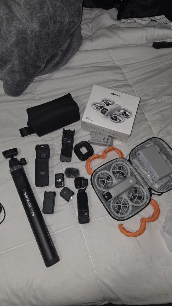 Dji Osmo Pocket 3 Creator Combo & Dji Neo Drone W/ Accessories