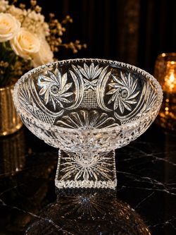 Crystal Footed Compote Bowl