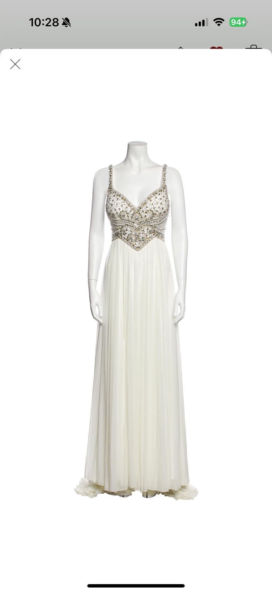 Terani Couture White Evening Dress - www.ice4pros.com.br
