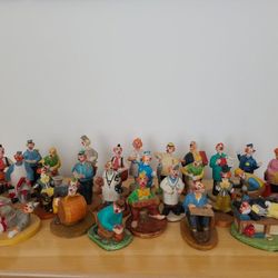 Center Ring Clowns Figurine Collection by Henry Wilson in Cold Cast Marble