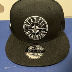New Era Seattle Mariners Snapback (BLK CHAR)