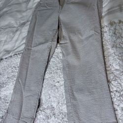 Size 8 women's Dalia casual striped pants in a cotton blend