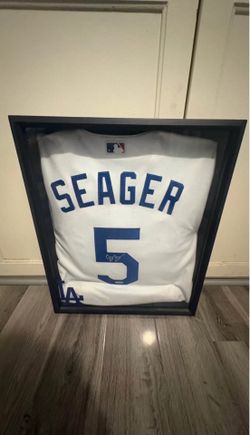 Corey Seager signed jersey & bat