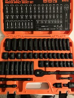 50 piece 3/8 impact socket set