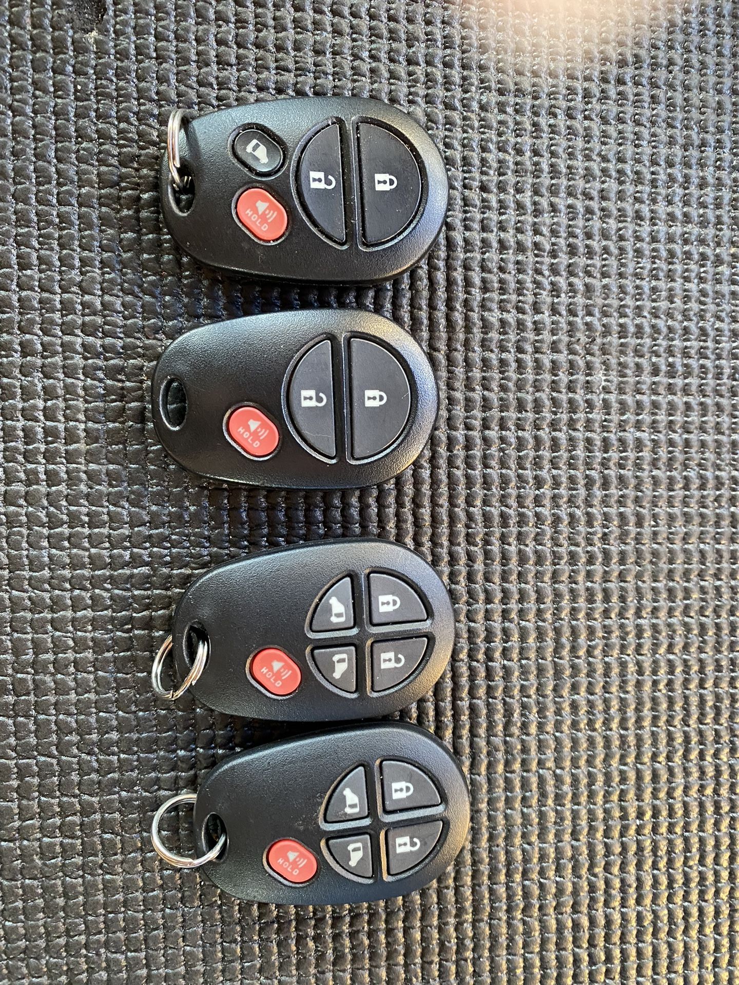 Toyota Remote Key Set Of 4