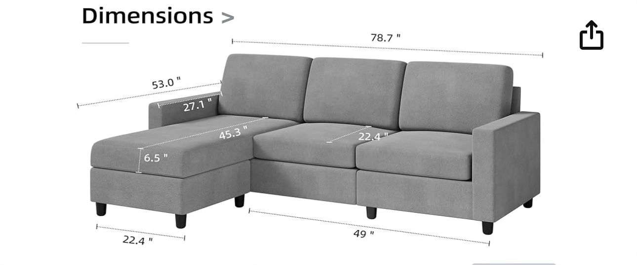 couch (L shaped or not)