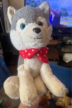 Walmart Valentines Husky Plush