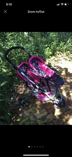 Baby doll double jogging stroller