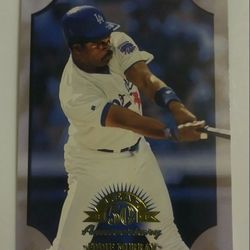 1998 Leaf Eddie Murray 50th Anniversary Hall of Fame HOF Los Angeles Dodgers L.A. Donruss #24 Designated Hitter Baseball Card