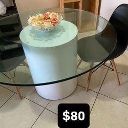 Glass Table Fits 6 Chairs