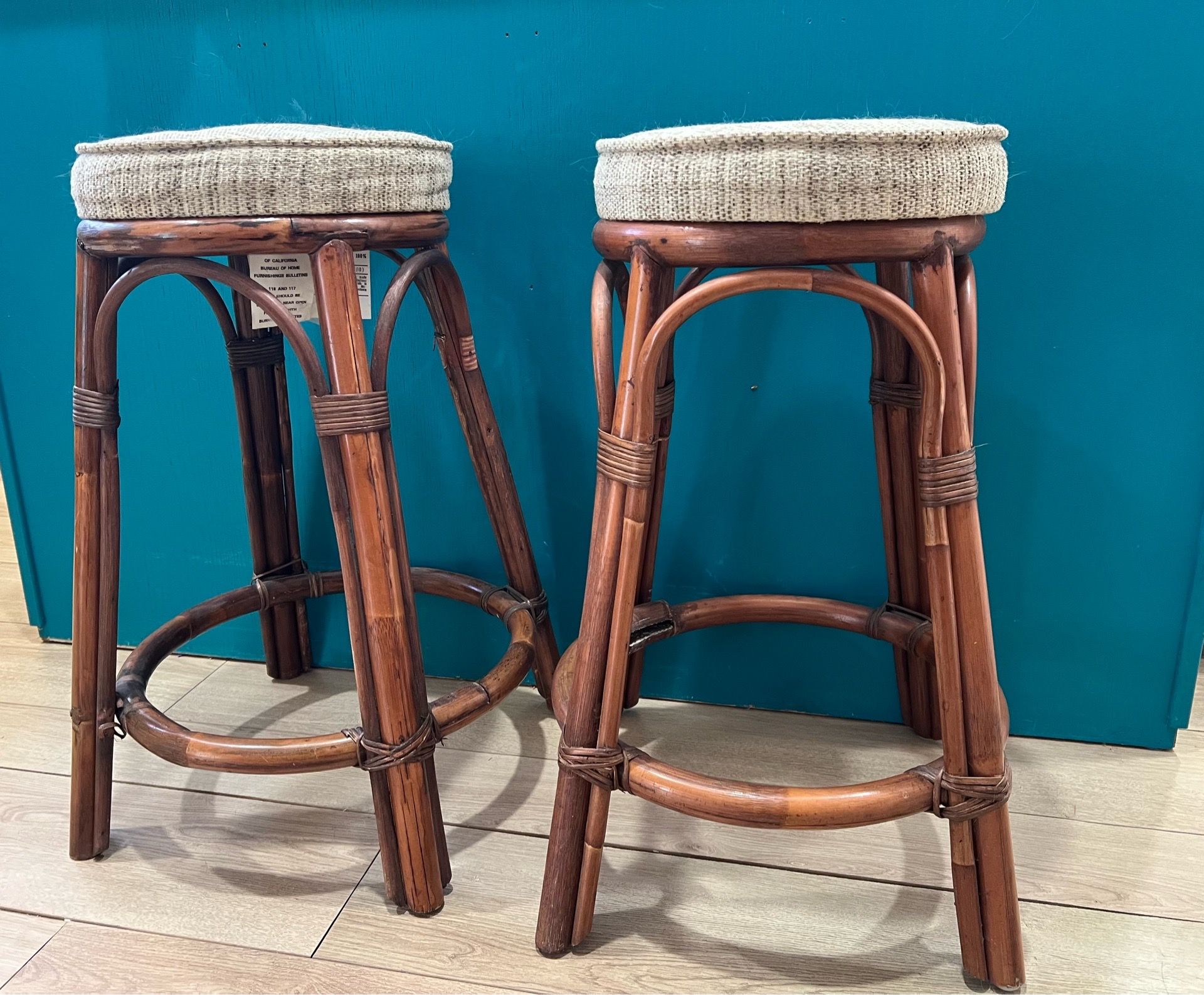 Rattan stools