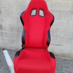 Red & Black Sport Bucket Seat Universal