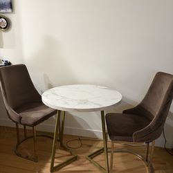 2 chairs dinner table  set