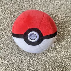 Pokémon Nintendo Toy Stuffed Plush Ball Red White Black Pokeball
