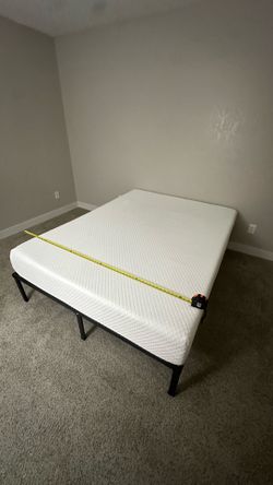 Queen Size Mattress with Bed Frame