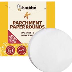 Heavy Duty Parchment Rounds 8 Inch 200 Pcs