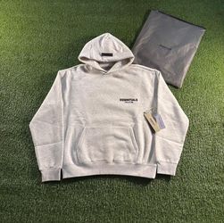 Fear of God Essentials Light Oatmeal Hoodie – Small – Brand New