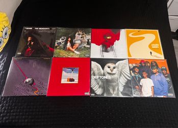 Vinyl records (rap, hip hop, r and b, nu metal, shoegaze, indie, pop)