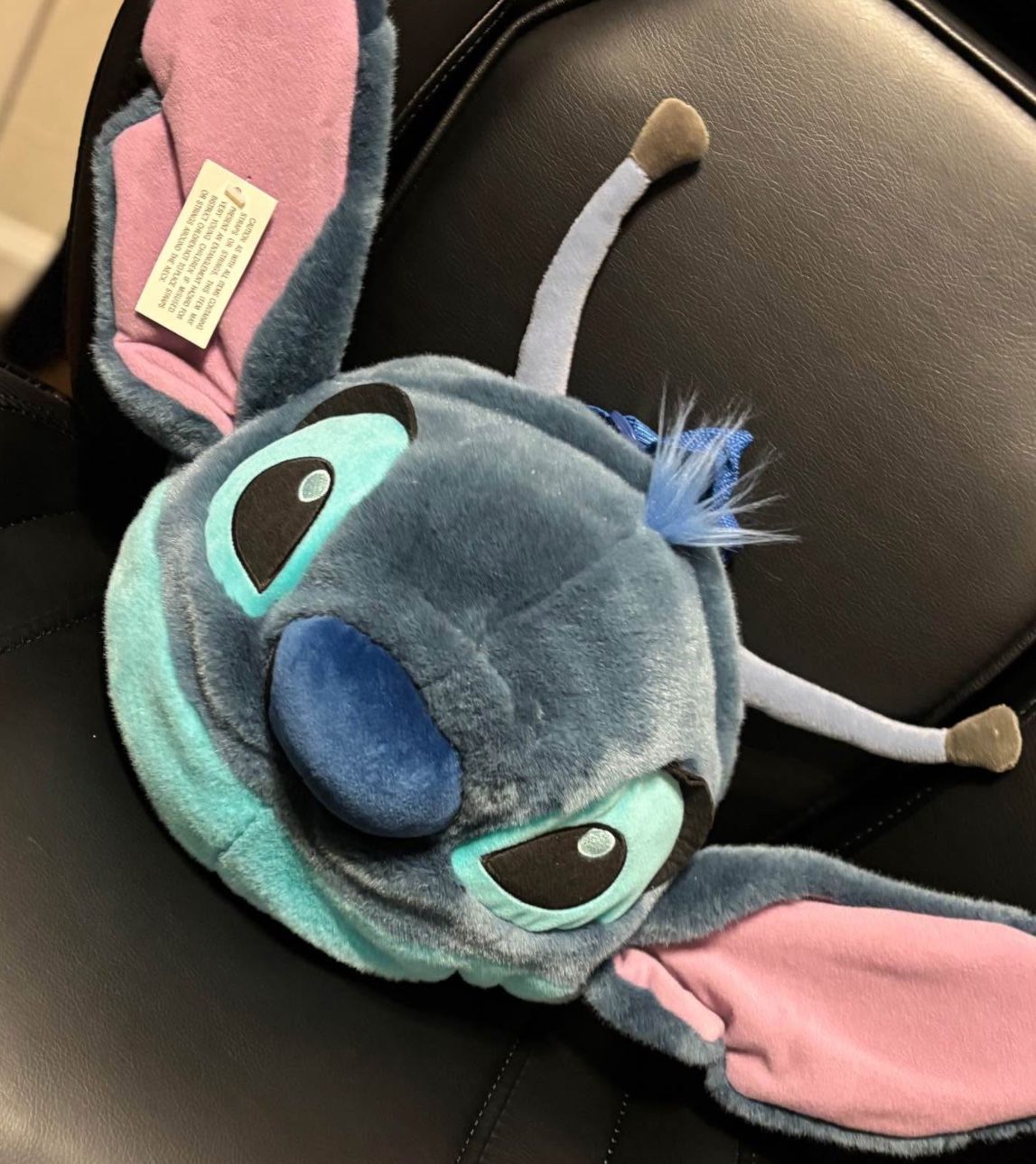 Rare Disney Store Lilo Stitch Head Plush Back Pack Backpack Bag Huge 25" Wide