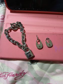 Michael kor earring and bracelet set
