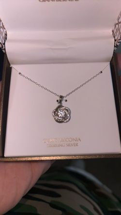 Silver Rose Necklace