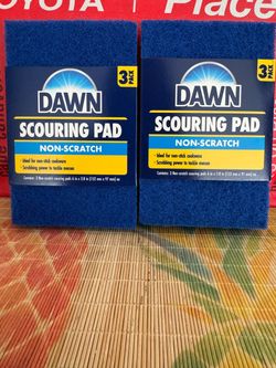 Dawn scouring pad non-scratch