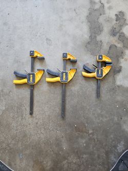 3 Dewalt Clamps