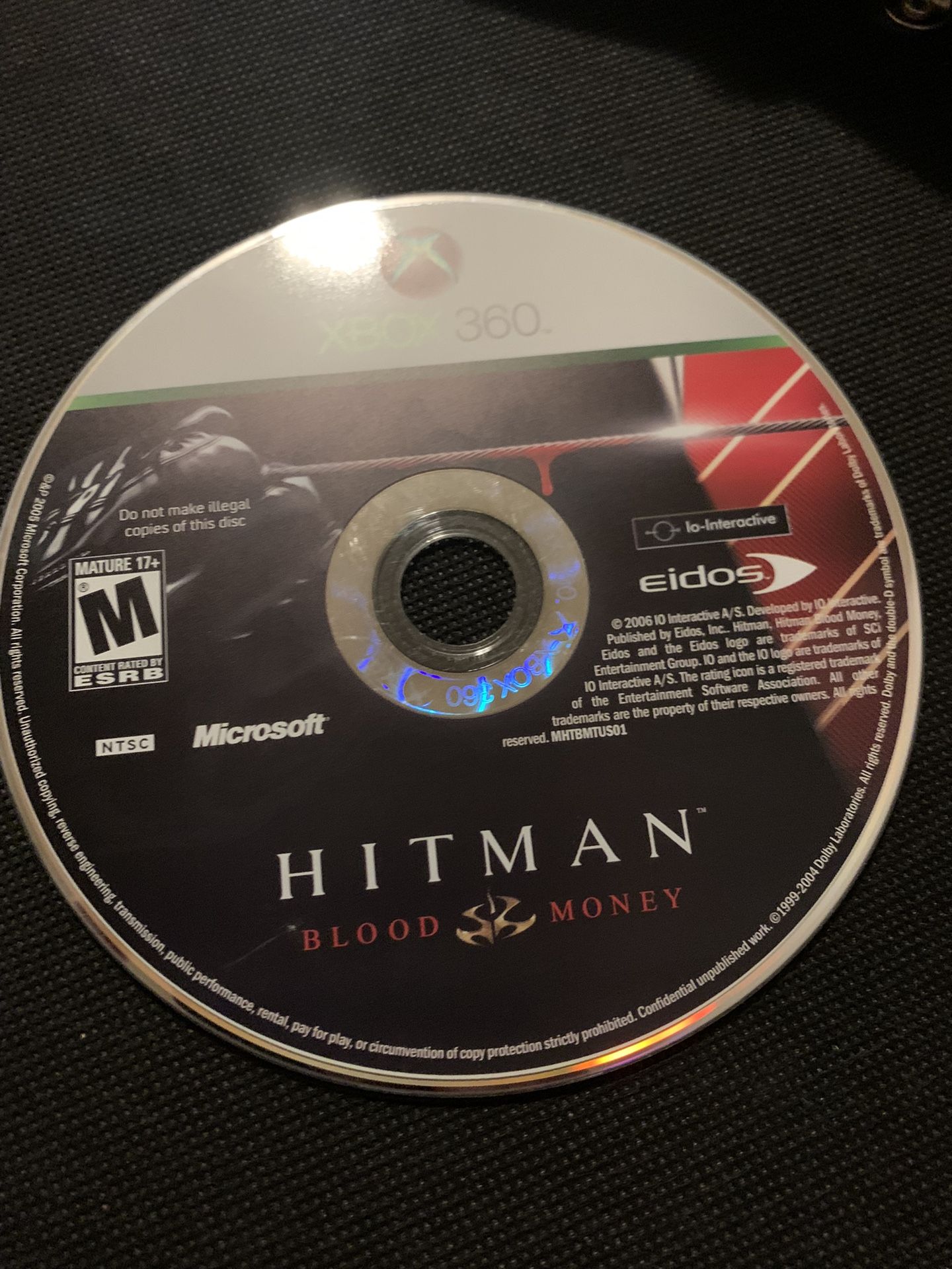 Hitman Blood Money Xbox 360